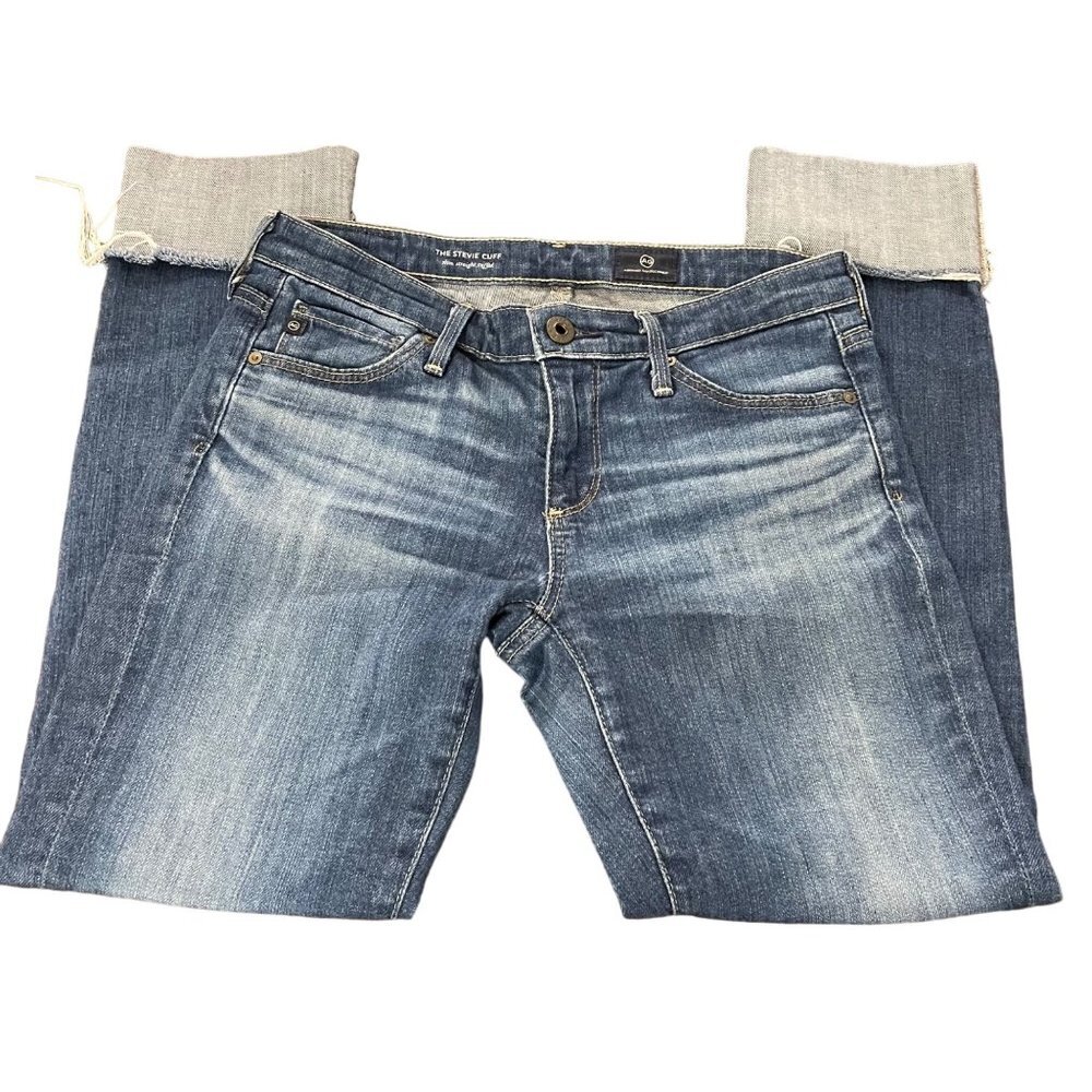 Adriano Goldschmied Women's The Stevie Cuff Jean medium wash size 25